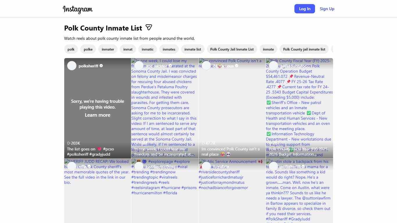 Polk County Inmate List
